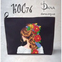 Косметичка під вишивку бісером «Дівчина в квітах» (Косметичка чи набір).